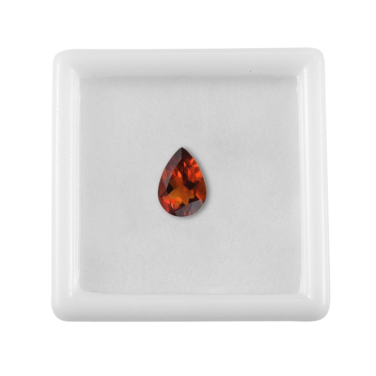 Brazilian Cherry Citrine (Pear 10x7 mm) 1.60 ctw Loose Gemstone image number 3