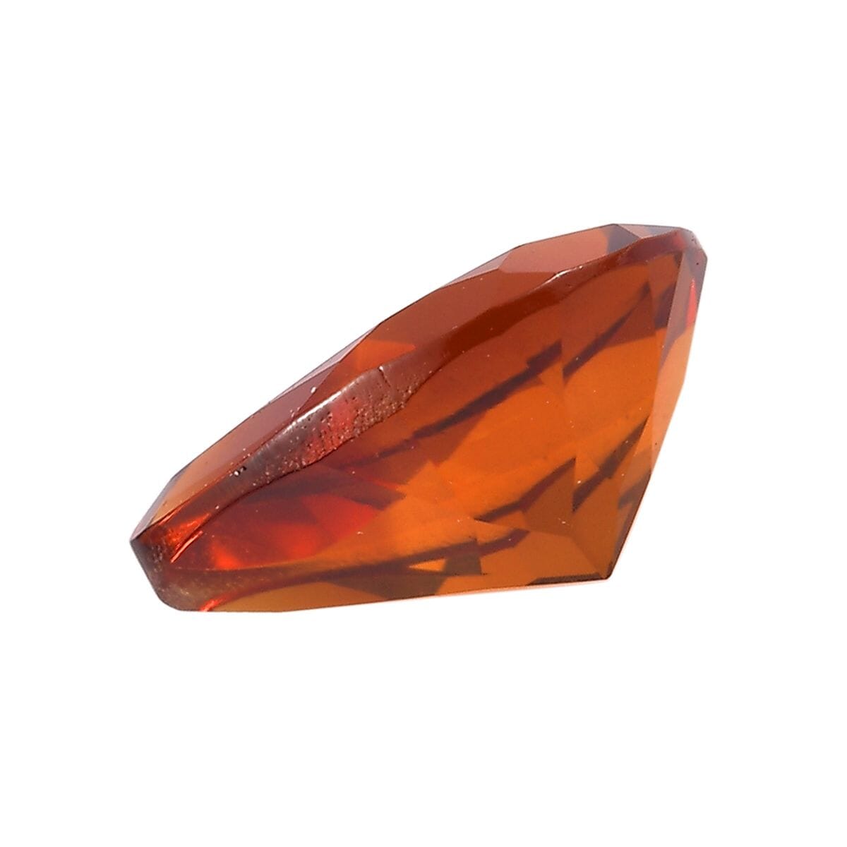 Brazilian Cherry Citrine (Pear 8x6 mm) 0.80 ctw Loose Gemstone image number 2