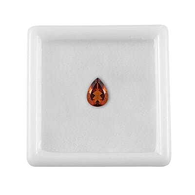 Brazilian Cherry Citrine (Pear 8x6 mm) 0.80 ctw Loose Gemstone