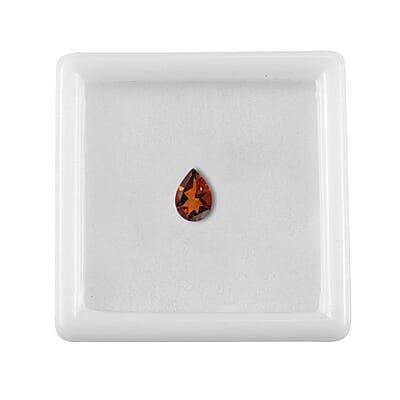 Brazilian Cherry Citrine (Pear 7x5 mm) 0.45 ctw Loose Gemstone