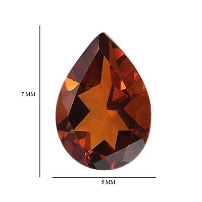 Brazilian Cherry Citrine (Pear 7x5 mm) 0.45 ctw Loose Gemstone