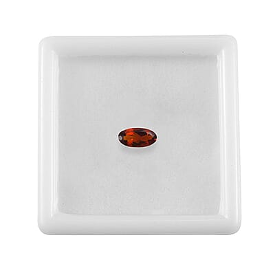 Brazilian Cherry Citrine (Oval 8x4 mm) 0.50 ctw Loose Gemstone