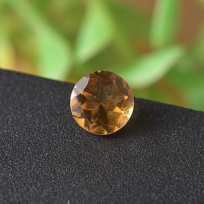 AA Brazilian Citrine (Rnd 6.5 mm) 0.80 ctw Loose Gemstone