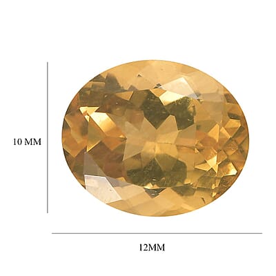 Brazilian Citrine (Oval 12x10 mm) 4.00 ctw Loose Gemstone