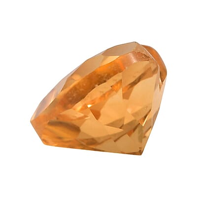 AA Brazilian Citrine (Hrt 7 mm) 1.10 ctw Loose Gemstone