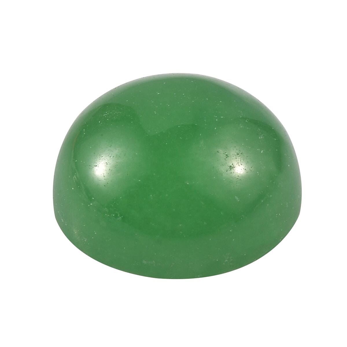 Green Jade (D) (Rnd 10 mm) 4.40 ctw Loose Gemstone image number 2