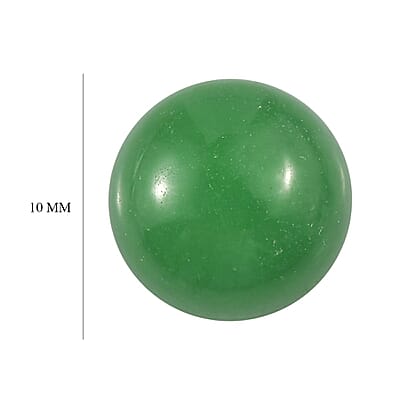 Green Jade (D) (Rnd 10 mm) 4.40 ctw Loose Gemstone