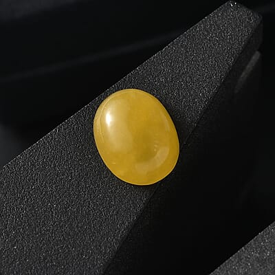 Yellow Jade (D) (Ovl 9x7 mm) 2.20 ctw Loose Gemstone