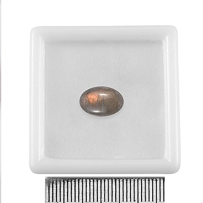 Fire Labradorite (Oval 12x8 mm) 2.86 ctw Loose Gemstone