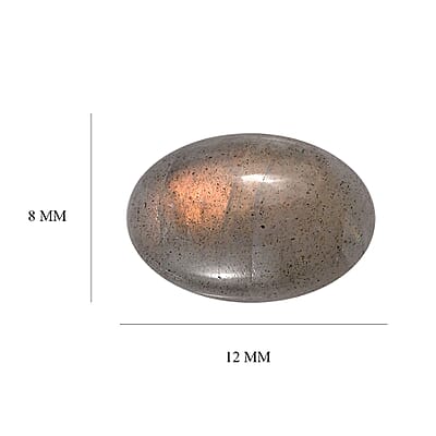 Fire Labradorite (Oval 12x8 mm) 2.86 ctw Loose Gemstone