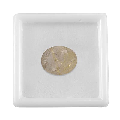 Golden Rutilated Quartz (Ovl 10x8 mm) 2.00 ctw Loose Gemstone