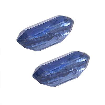 AA Kashmir Kyanite Set of 2 (Oval 7x5 mm) 1.61 ctw Loose Gemstone