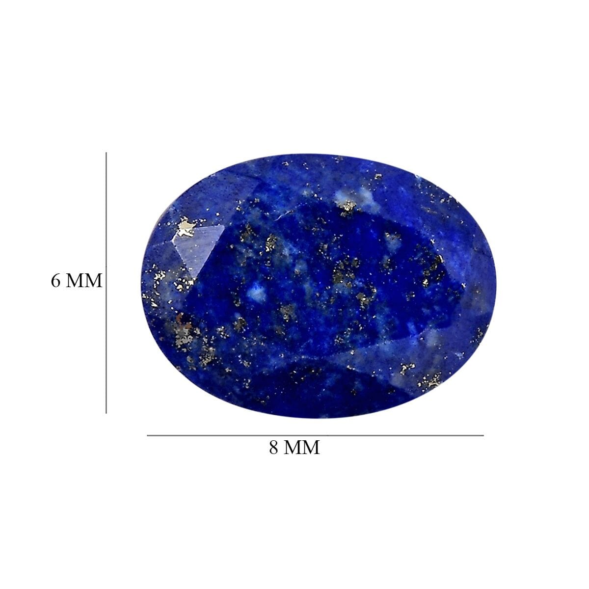 Lapis Lazuli (Oval 8x6 mm) 0.99 ctw Loose Gemstone image number 4