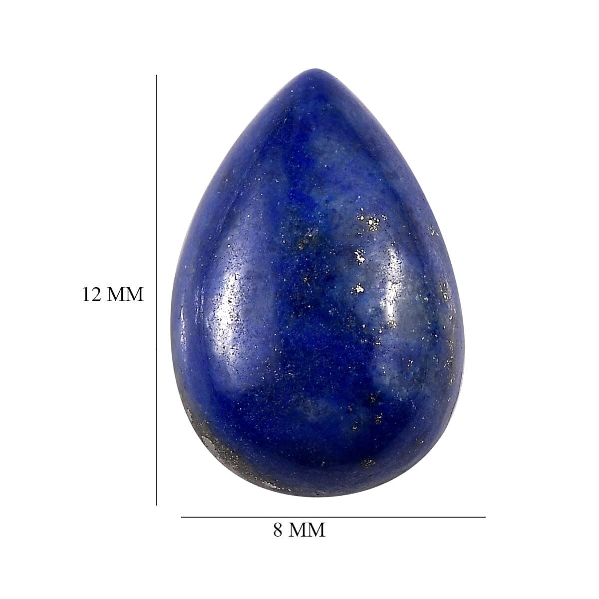 Lapis Lazuli (Pear 12x8 mm) 3.07 ctw Loose Gemstone image number 4