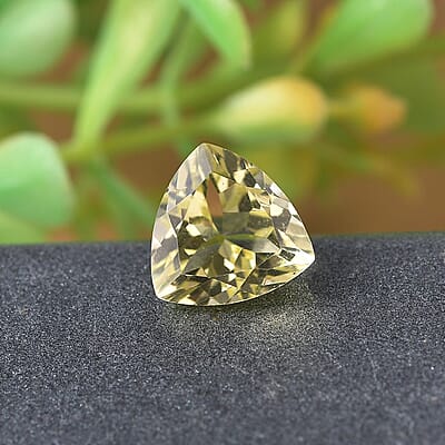 Lemon Quartz (Trl 9 mm) 1.90 ctw Loose Gemstone