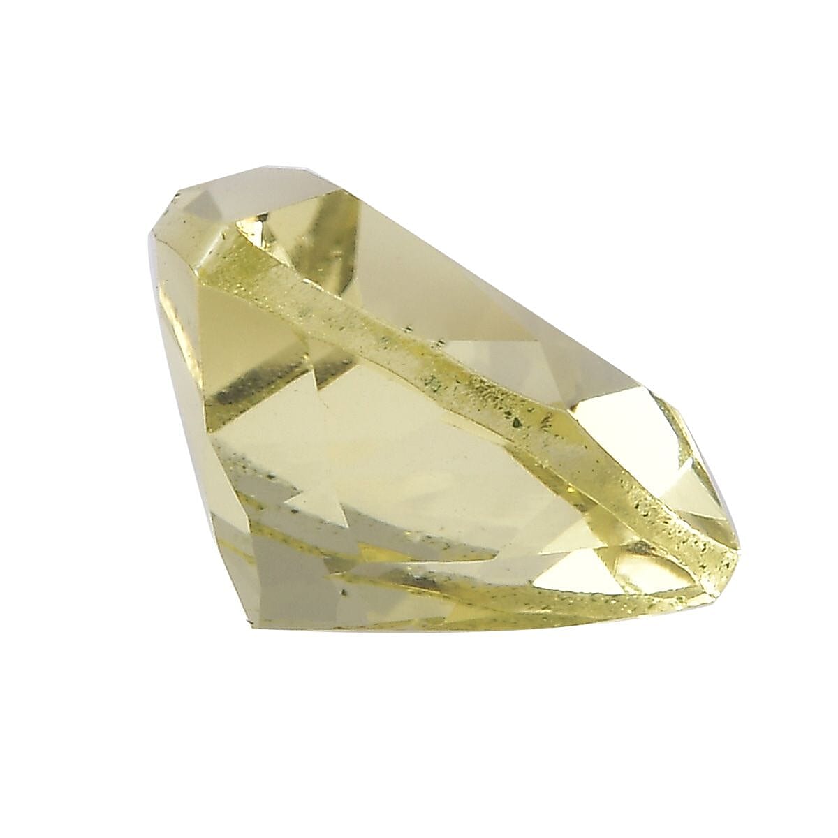 Lemon Quartz (Trl 9 mm) 1.90 ctw Loose Gemstone image number 2