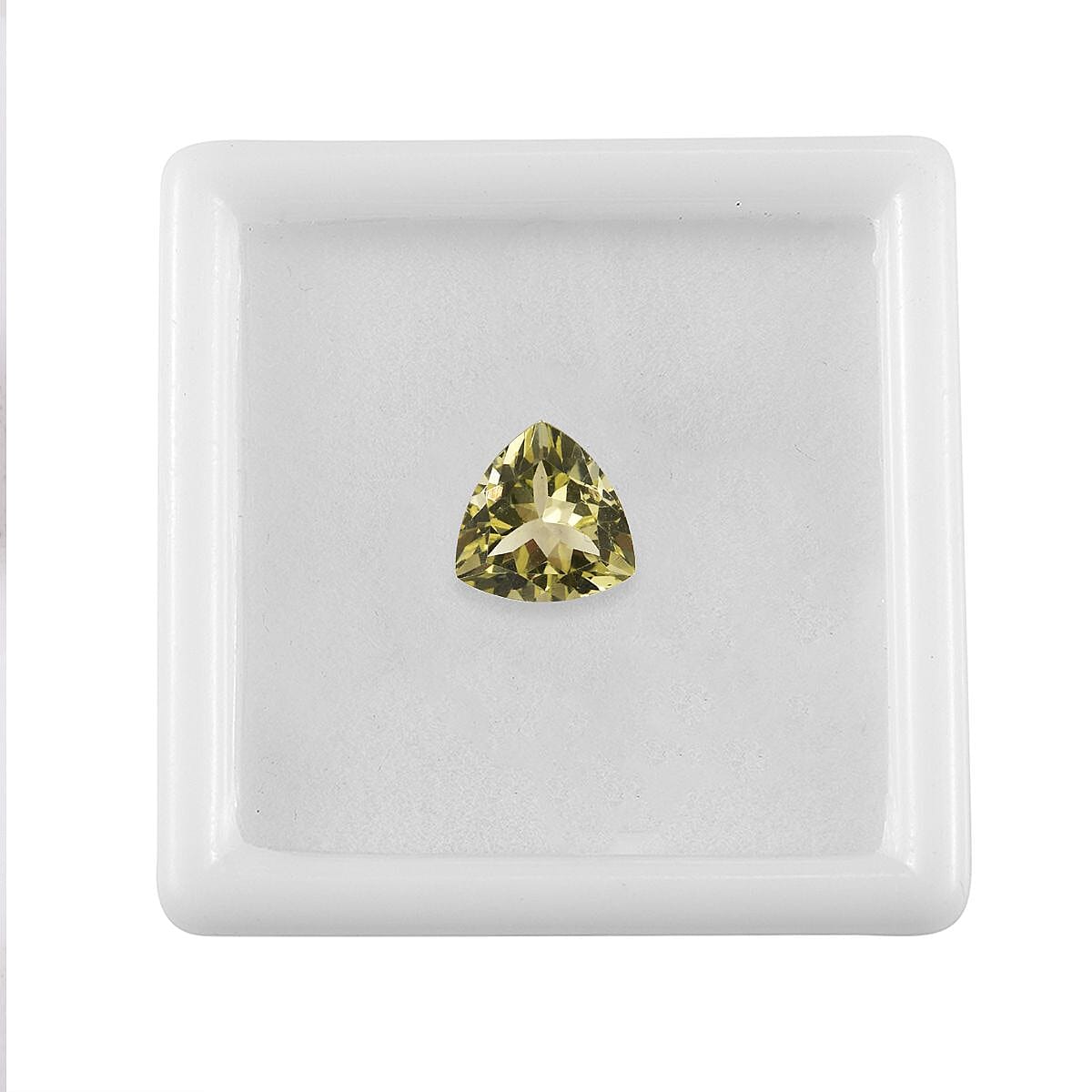 Lemon Quartz (Trl 9 mm) 1.90 ctw Loose Gemstone image number 3