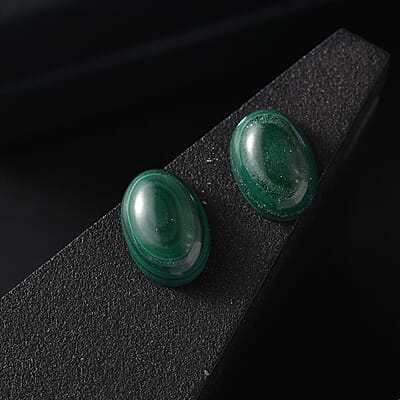 African Malachite (Ovl 7x5 mm) 1.56 ctw Loose Gemstone