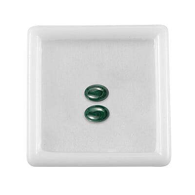 African Malachite (Ovl 7x5 mm) 1.56 ctw Loose Gemstone