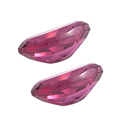 Orissa Rose Garnet Set of 2 (Ovl 6x4 mm) 0.97 ctw Loose Gemstone