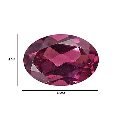 Orissa Rose Garnet Set of 2 (Ovl 6x4 mm) 0.97 ctw Loose Gemstone