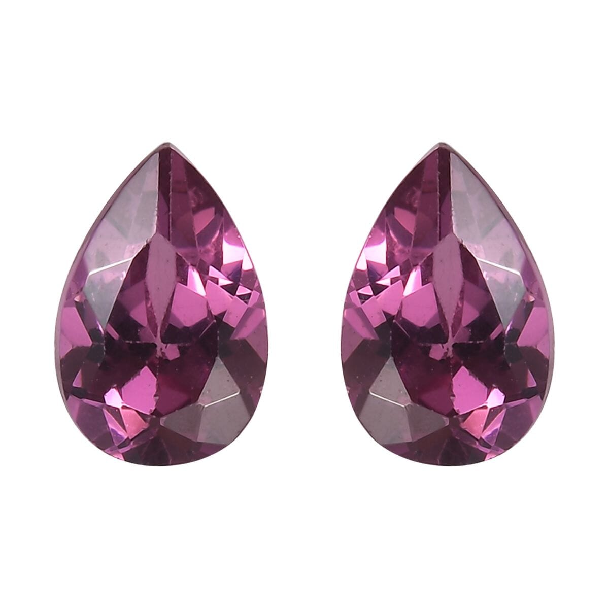 Orissa Rose Garnet Set of 2 (Pear 6x4 mm) 0.94 ctw Loose Gemstone image number 0