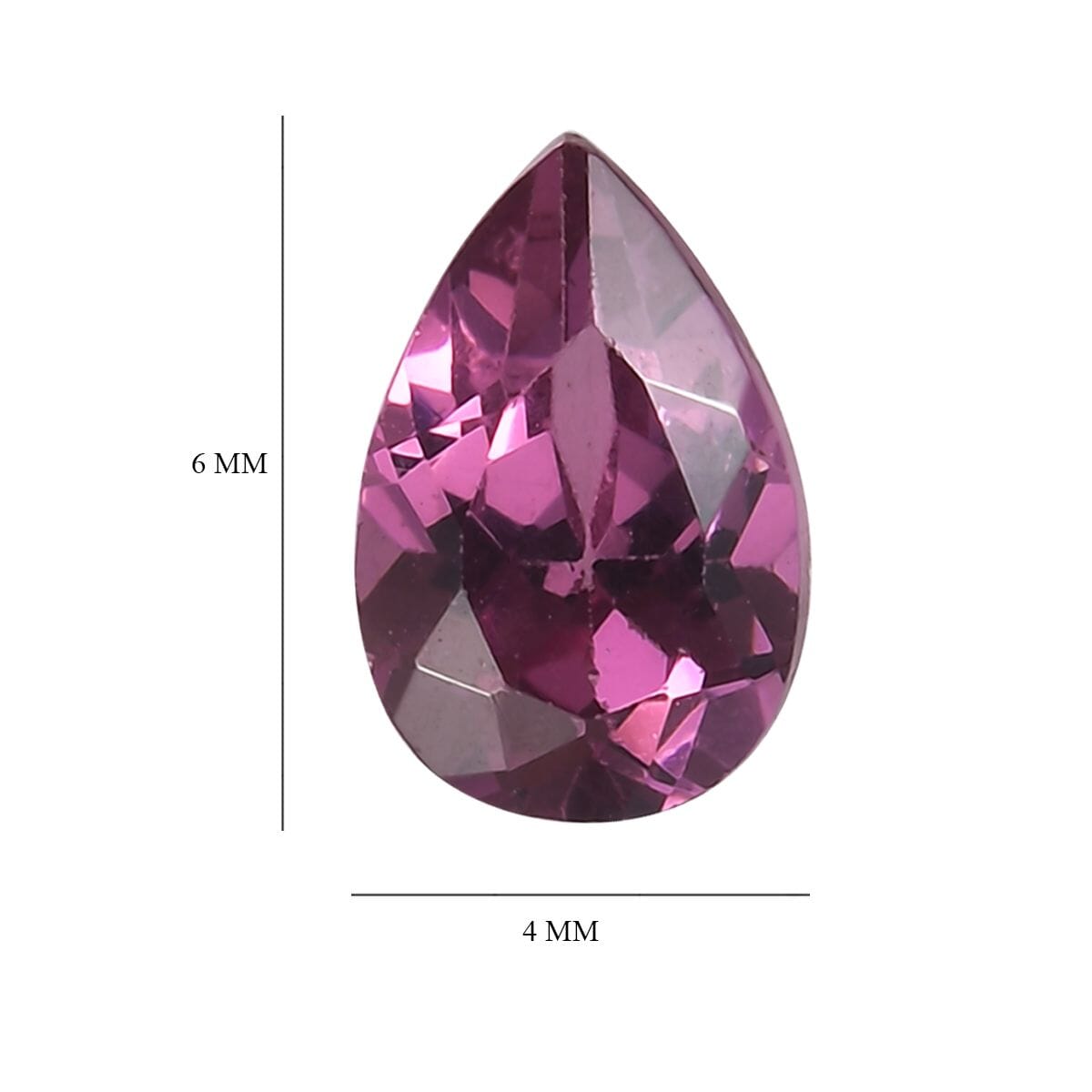 Orissa Rose Garnet Set of 2 (Pear 6x4 mm) 0.94 ctw Loose Gemstone image number 4