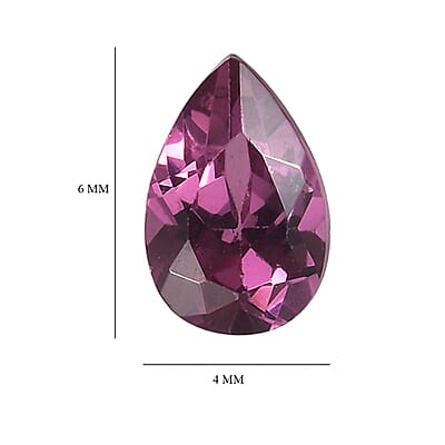 Orissa Rose Garnet Set of 2 (Pear 6x4 mm) 0.94 ctw Loose Gemstone