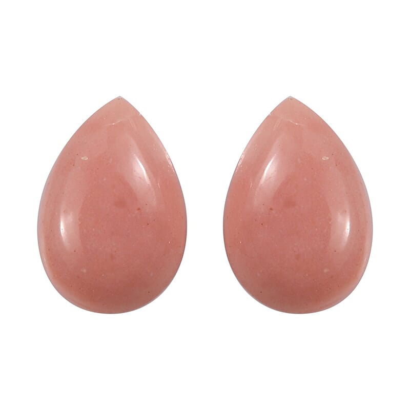 AA Peach Opal Set of 2 (Pear 6x4 mm) 0.56 ctw Loose Gemstone