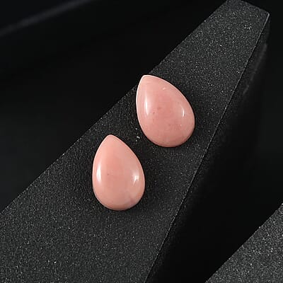 AA Peach Opal Set of 2 (Pear 6x4 mm) 0.56 ctw Loose Gemstone