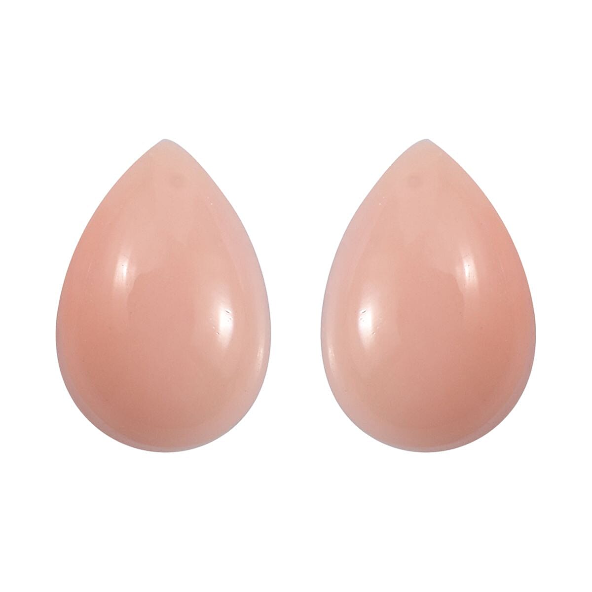 Peach Opal Set of 2 (Pear 6x4 mm) 0.45 ctw Loose Gemstone image number 0