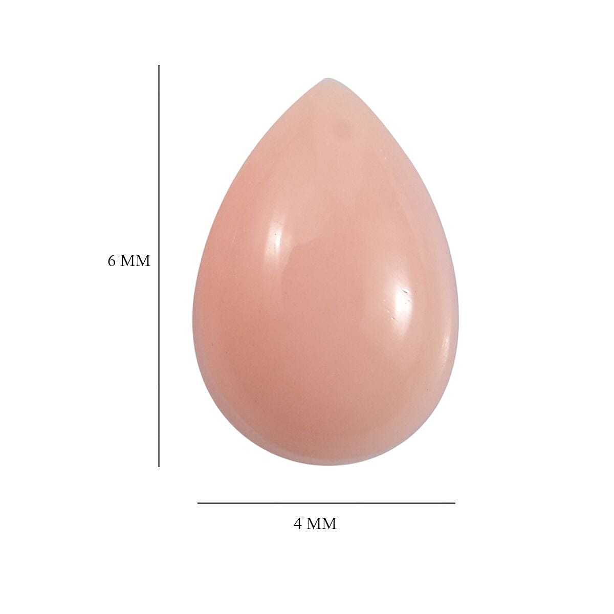 Peach Opal Set of 2 (Pear 6x4 mm) 0.45 ctw Loose Gemstone image number 4