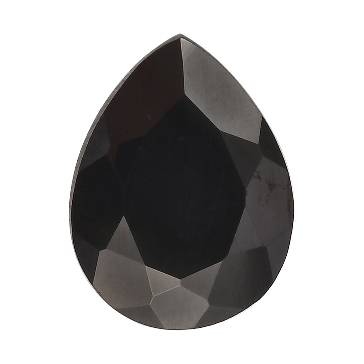 Silver Shungite (Pear 9x7 mm) 0.70 ctw Loose Gemstone