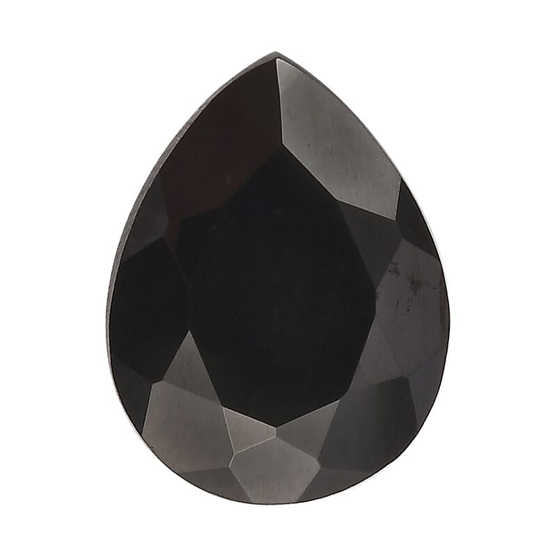 Silver Shungite (Pear 9x7 mm) 0.70 ctw Loose Gemstone