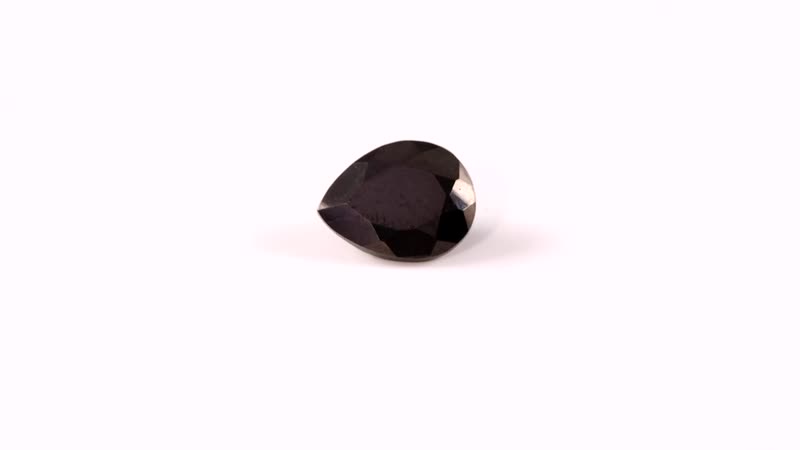 Silver Shungite (Pear 9x7 mm) 0.70 ctw Loose Gemstone