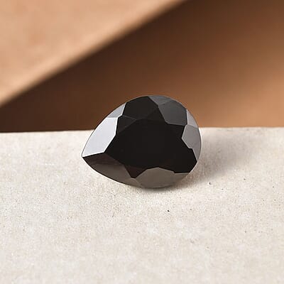 Silver Shungite (Pear 9x7 mm) 0.70 ctw Loose Gemstone