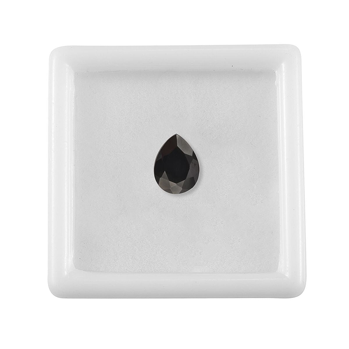 Silver Shungite (Pear 9x7 mm) 0.70 ctw Loose Gemstone