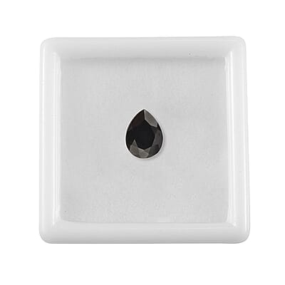Silver Shungite (Pear 9x7 mm) 0.70 ctw Loose Gemstone