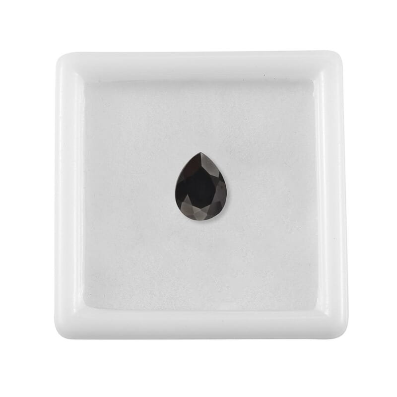 Silver Shungite (Pear 9x7 mm) 0.70 ctw Loose Gemstone