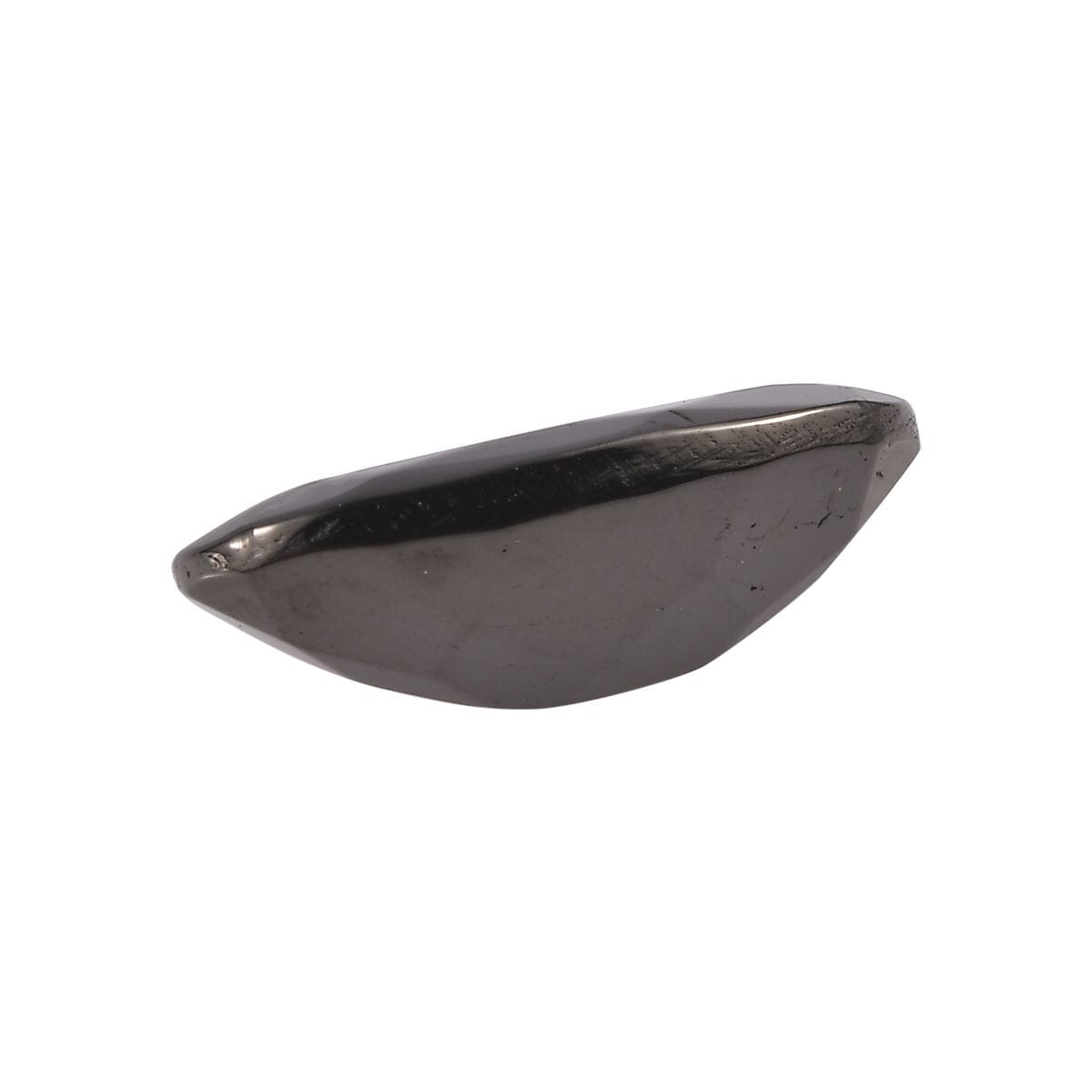 Silver Shungite (Ovl 12x6 mm) 1.00 ctw Loose Gemstone image number 2