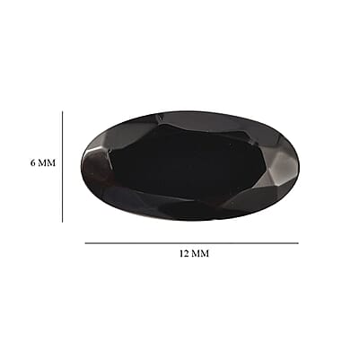 Silver Shungite (Ovl 12x6 mm) 1.00 ctw Loose Gemstone