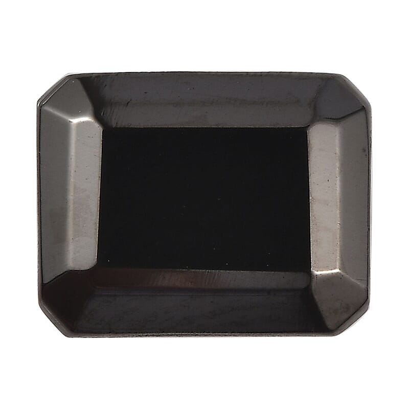Silver Shungite (Oct 9x7 mm) 1.10 ctw Loose Gemstone