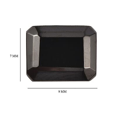 Silver Shungite (Oct 9x7 mm) 1.10 ctw Loose Gemstone