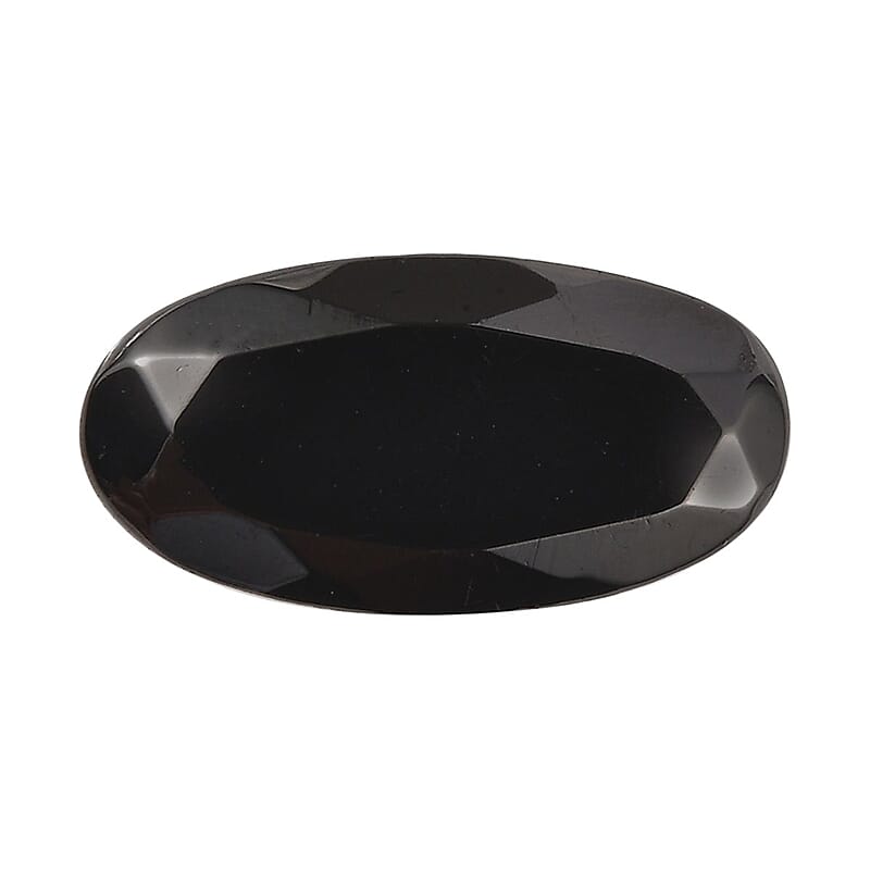 Silver Shungite (Ovl 10x5 mm) 0.60 ctw Loose Gemstone