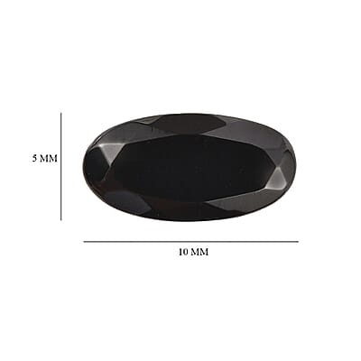 Silver Shungite (Ovl 10x5 mm) 0.60 ctw Loose Gemstone