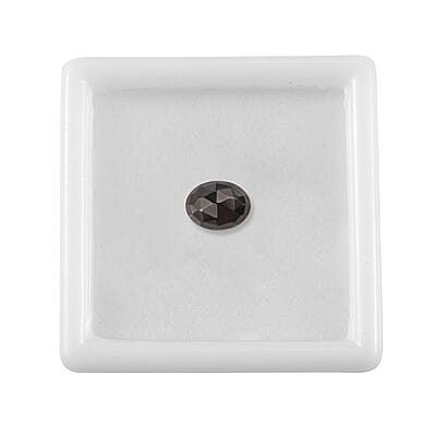 Silver Shungite (Ovl 8x6 mm) 0.75 ctw Loose Gemstone