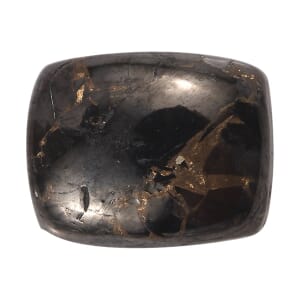 Matrix Silver Shungite (Cush 10x8 mm) 1.90 ctw Loose Gemstone