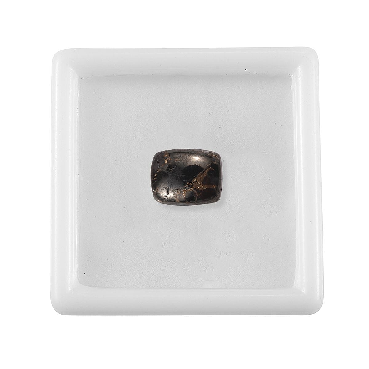 Matrix Silver Shungite (Cush 10x8 mm) 1.90 ctw Loose Gemstone