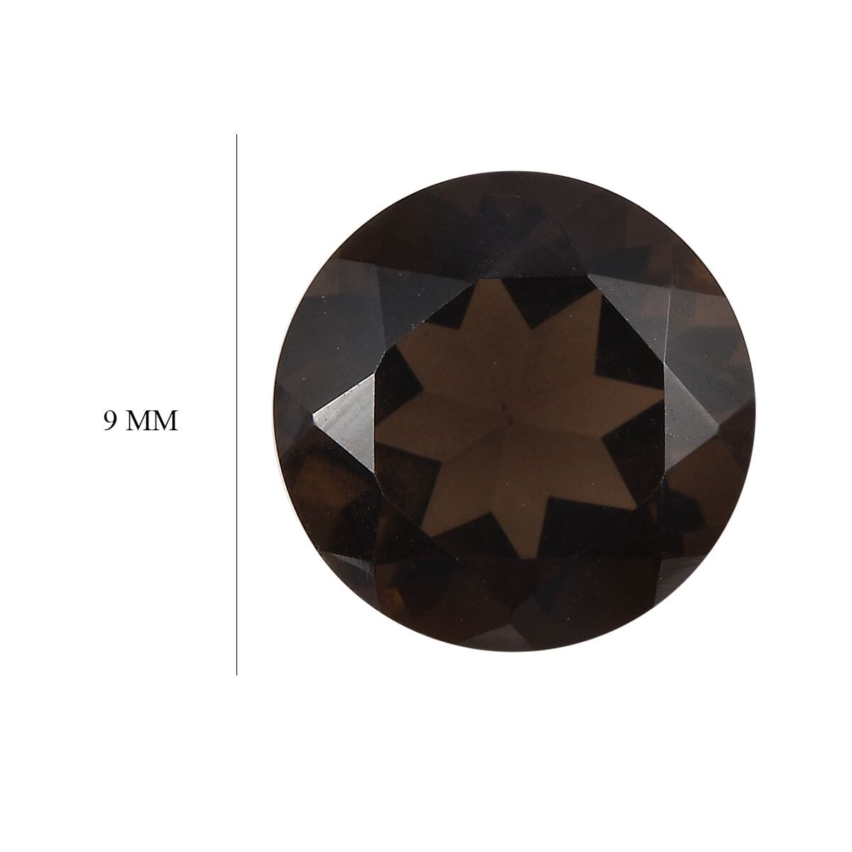 Brazilian Smoky Quartz (Rnd 9 mm) 2.20 ctw Loose Gemstone image number 4