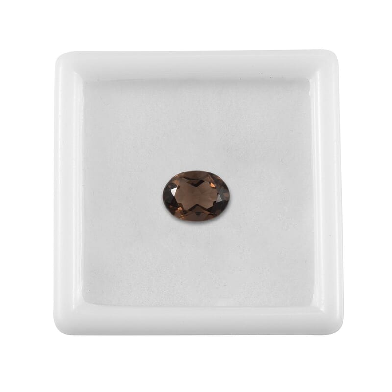 Brazilian Smoky Quartz (Ovl 9x7 mm) 1.35 ctw Loose Gemstone